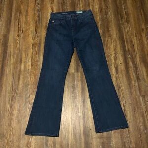 AG Adriano Goldschmied Jeans Women's 25 Farrah Boot Crop High Rise Dark Wash
